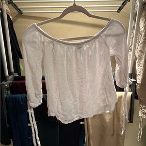 Chic White Off-Shoulder Blouse